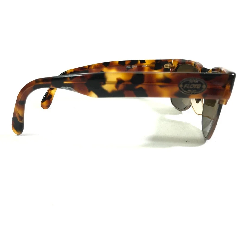 Vintage Floyd Sunglasses Mod.3003 COL.11 Tortoise Square Frames w Brown Lenses